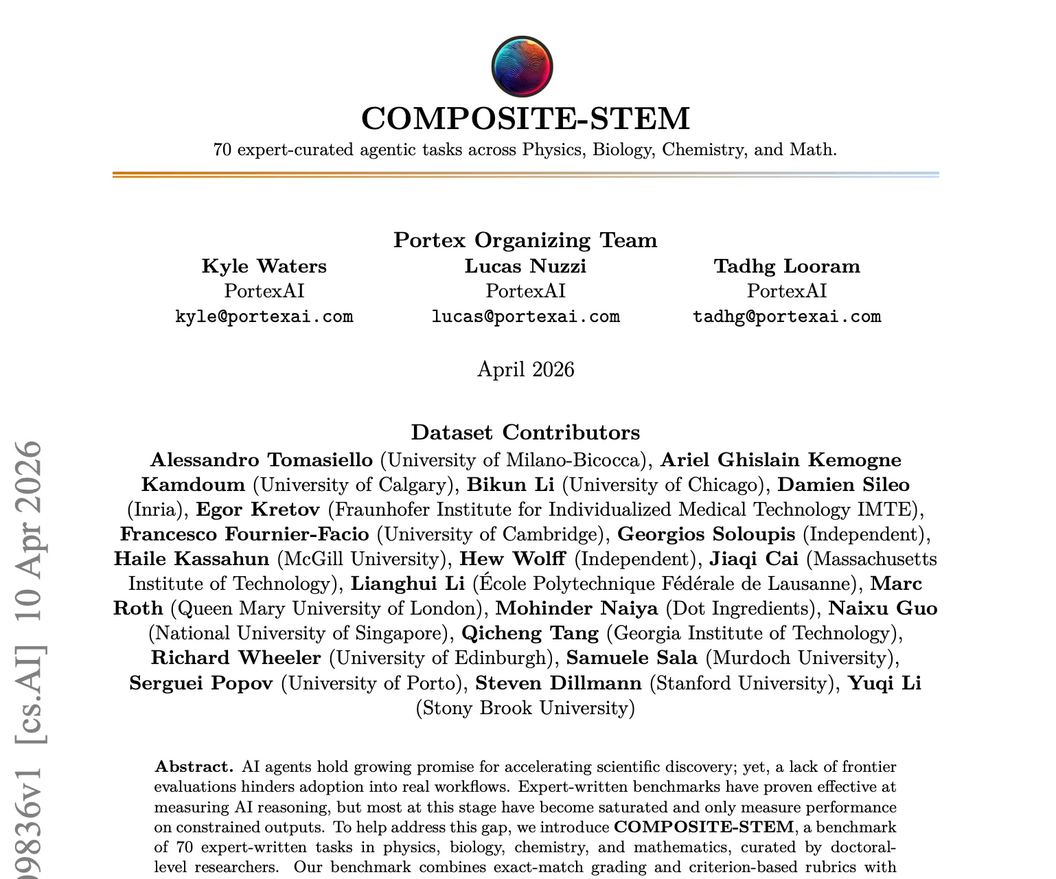 COMPOSITE-STEM benchmark